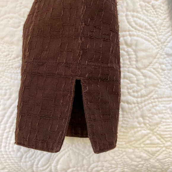 Brown Slubbed Weave, Lightweight Jacket, Size S - Picture 5 of 6